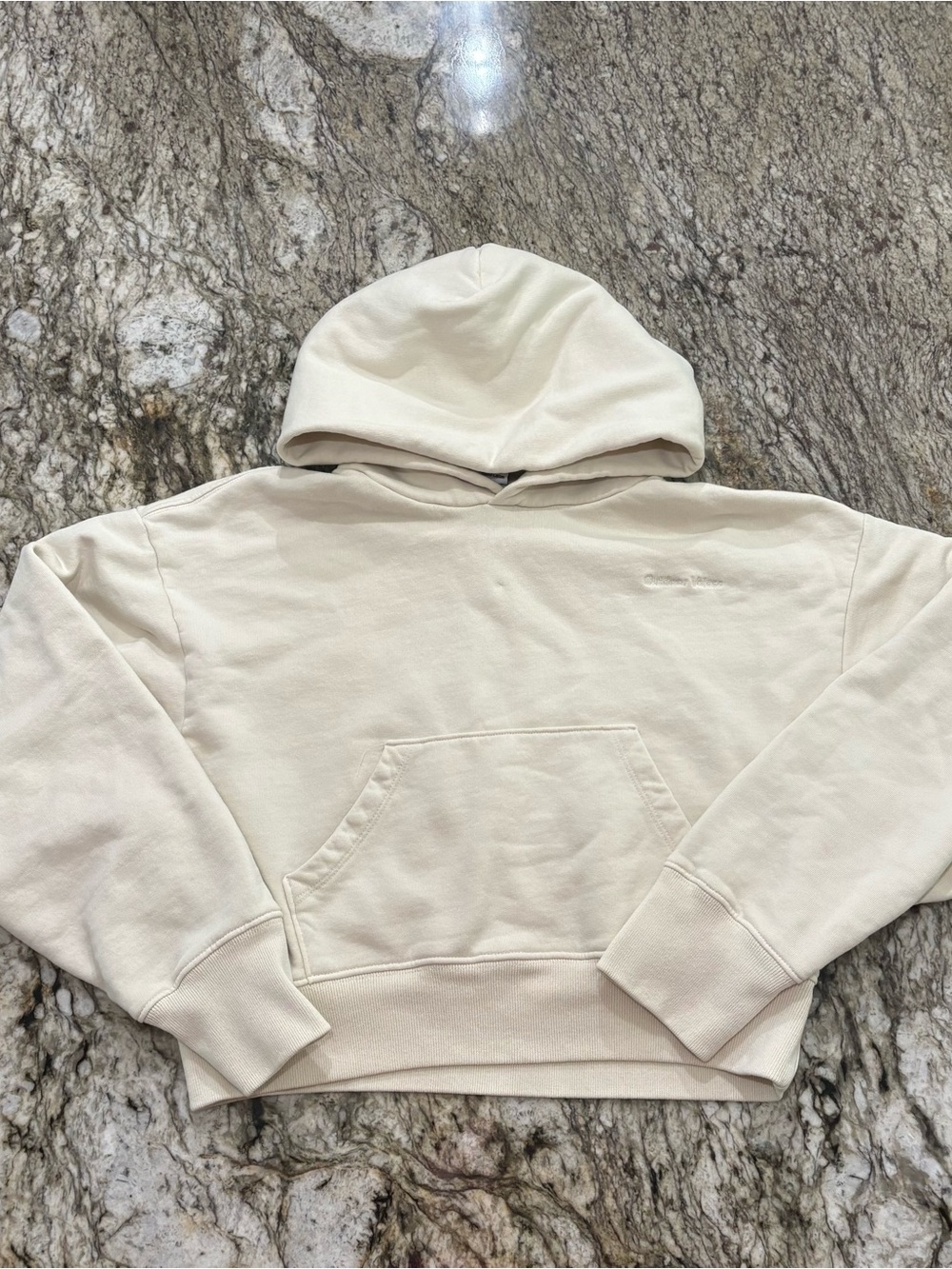Outdoor Voices Organic Cotton Cropped Hoodie